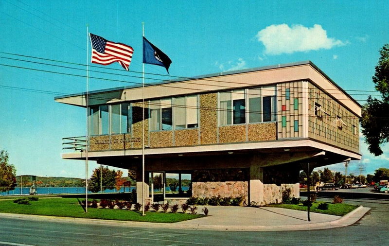 Traverse Area Chamber of Commerce - Vintage Postcard (newer photo)